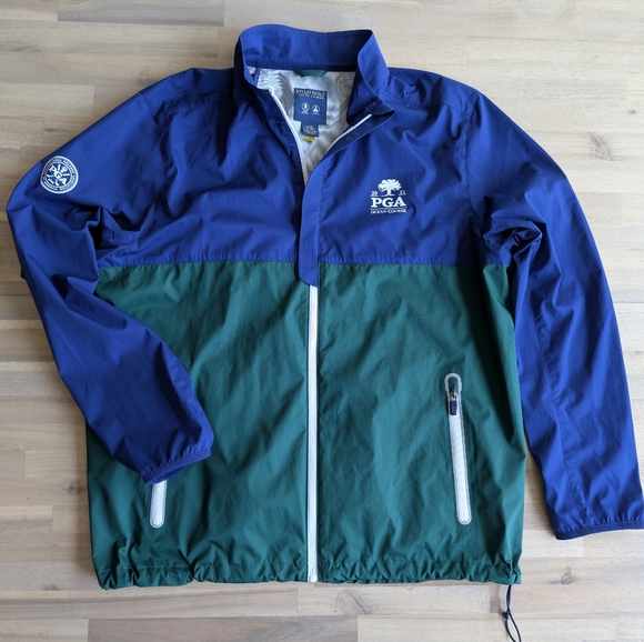 Polo Golf Ralph Lauren 2021 PGA Golf Ocean Course Rain Jacket Sz L - Picture 1 of 10